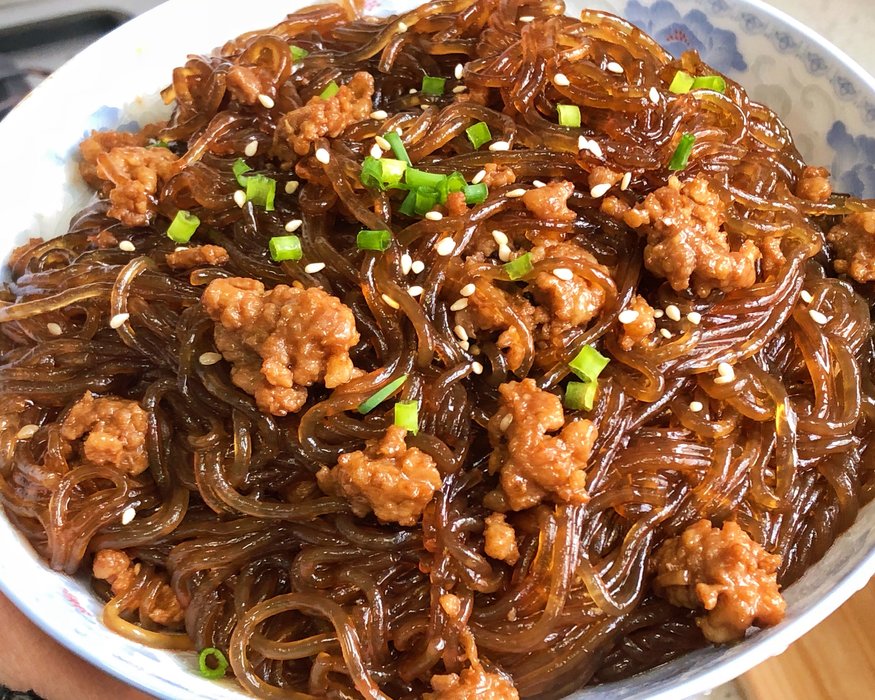 蚂蚁上树(肉末炒粉丝)